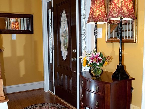 Inviting Foyer with Hardwoods