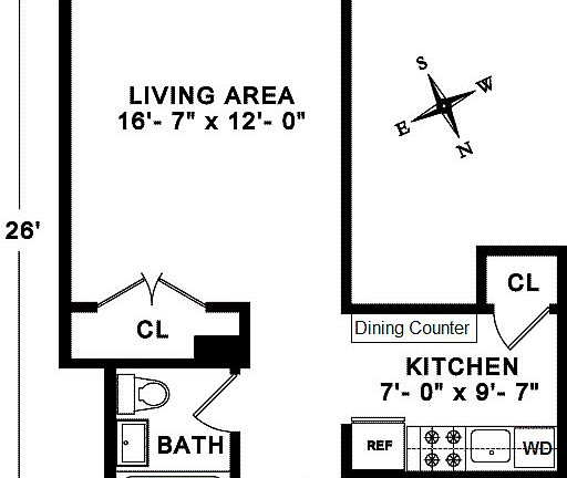 2nd image of 505 W 47th St #4DS