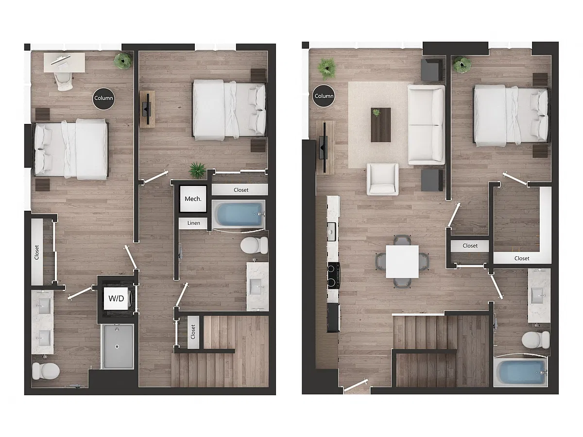 Floor plan 3BDTH3i
