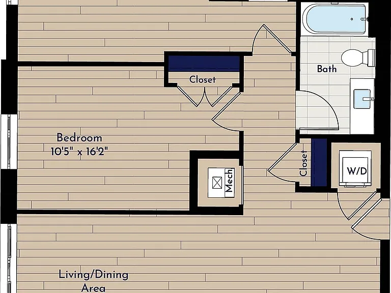 A 2BR-E1.2 Two Bedroom Floor Plan A 2BR-E1.2 Two Bedroom Floor Plan