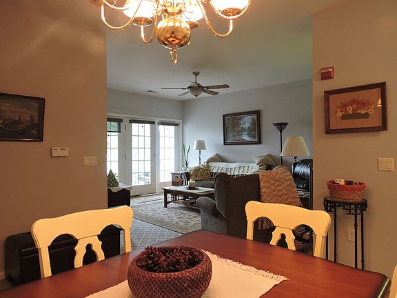 View from dining room looking into living room.
