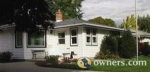 Permanent national flag in front yard