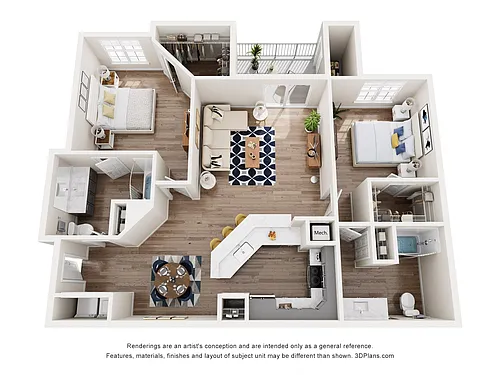 Floor plan 2x2 Platinum