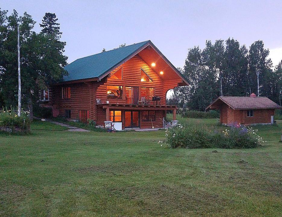 Back view of house & sauna