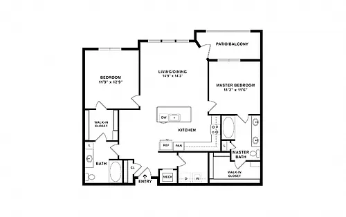 Floor plan The Port - B2