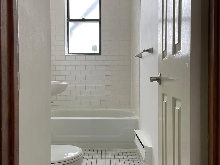 Bath with shower window!