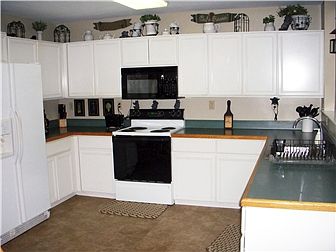Plenty of cabinets and counter space