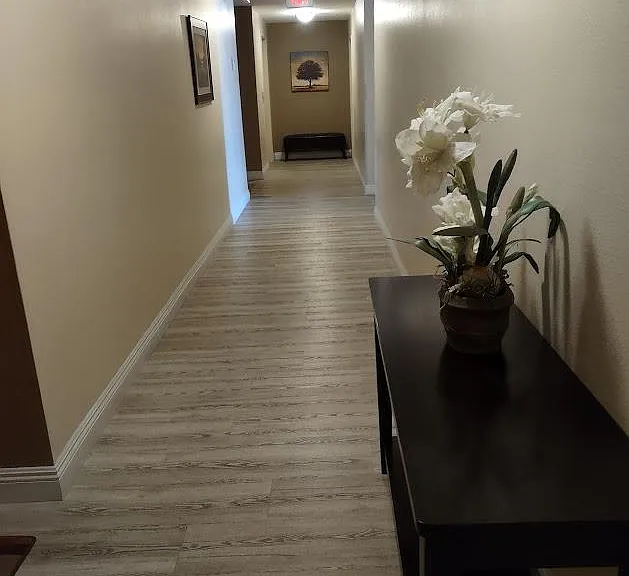 Hallway outside of unit.