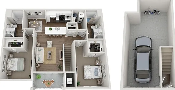 Floor Plan 2E | Seasons at Mount Pleasant | Apartments in Mount Pleasant, WI Floor Plan 2E | Seasons at Mount Pleasant | Apartments in Mount Pleasant, WI