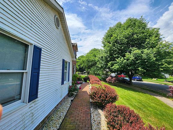The walkway up to the front door