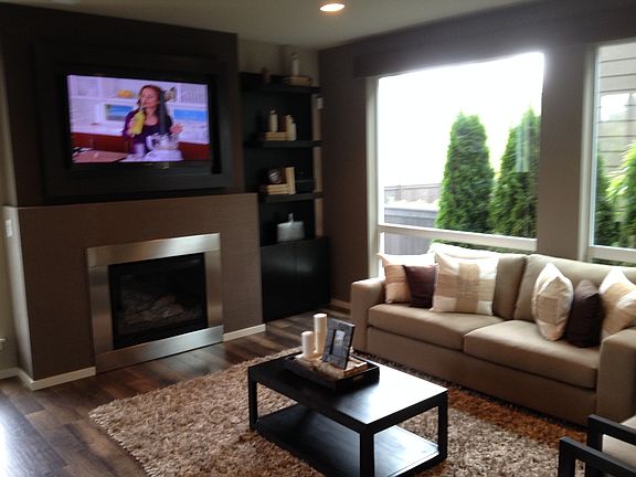 Fireplace in family room