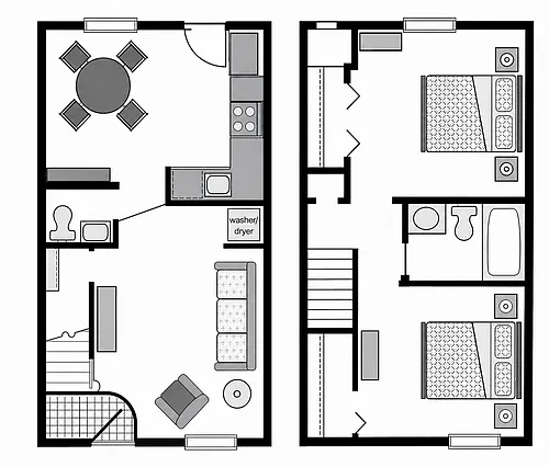Floor plan 2X15