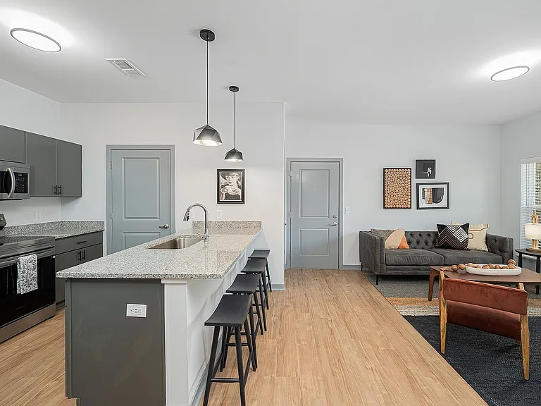Open Floor Plan Featuring Large Breakfat Bar