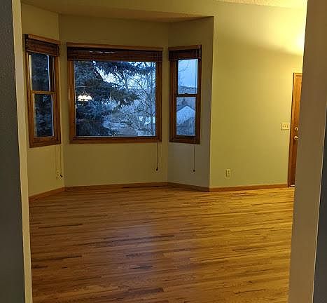 Bay window in living room