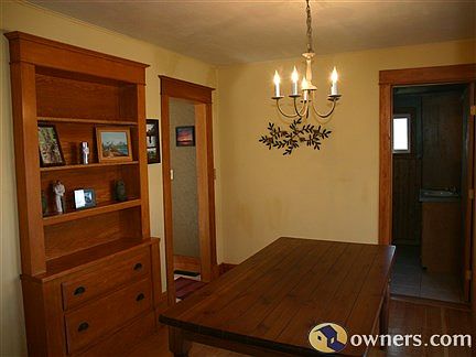 Dining room with built-in