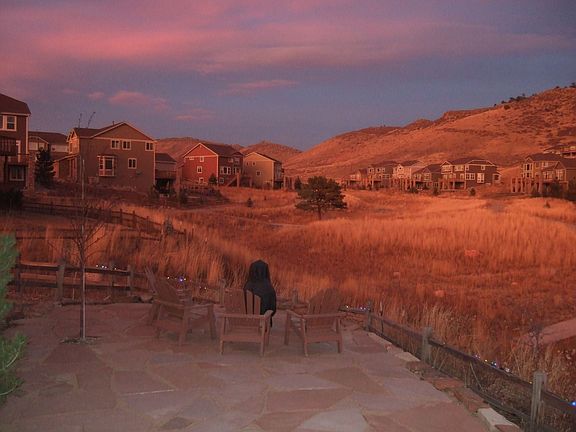 Side yard patio looking North