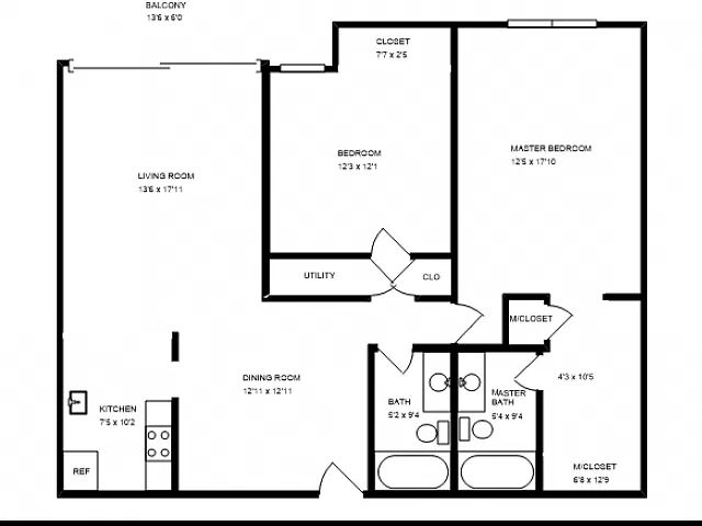 Floor plan 2X2