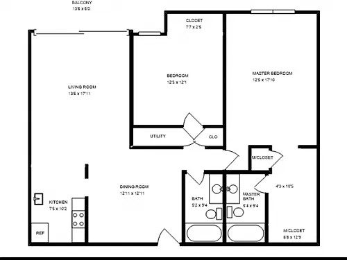 Floor plan 2X2