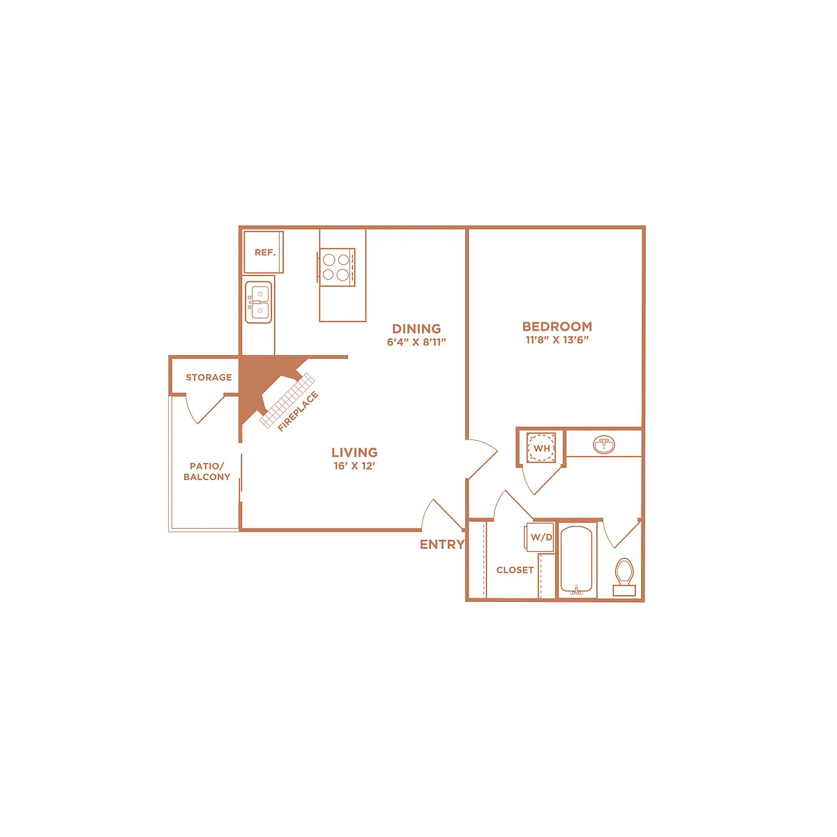 Floor plan A2 Renovated