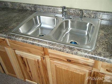NEW HICKORY CABINETS, SINK, COUNTERS!