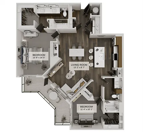 Floor plan The District (B2)