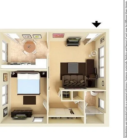 Greenview 1BD 1Bath 547sqft Greenview 1BD 1Bath 547sqft