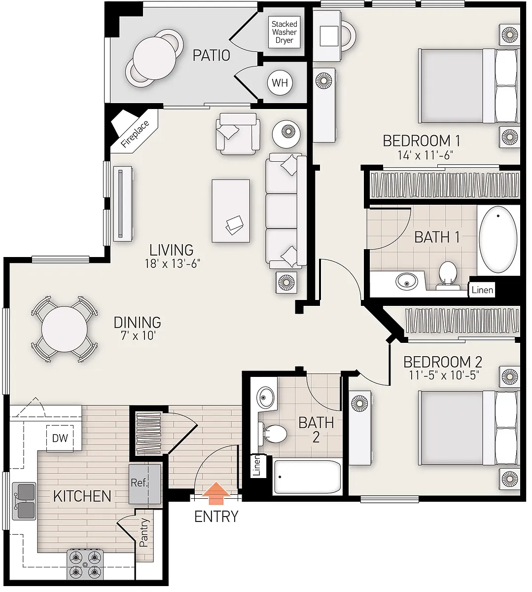 Floor plan Plan E