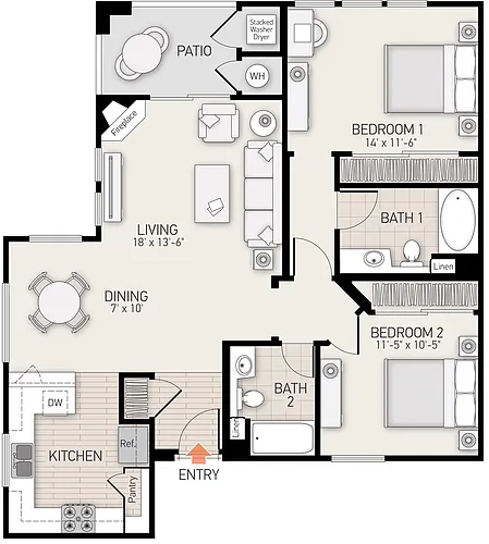 Floor plan Plan E