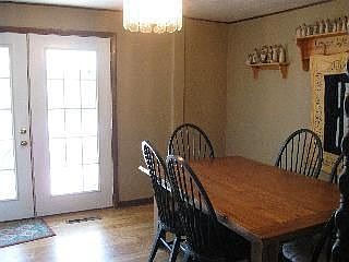 French doors off dining room
