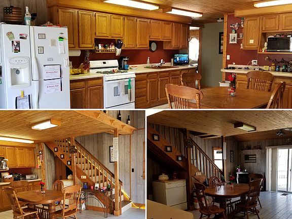 Large Open Kitchen with Deck