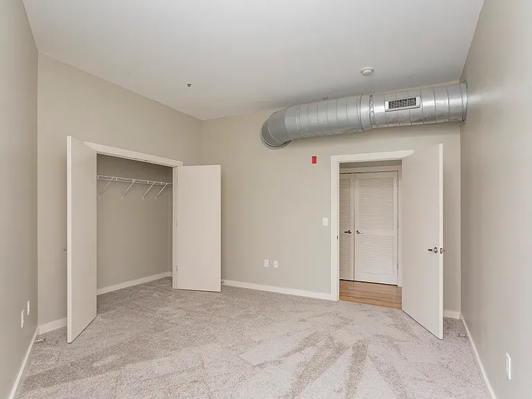 Bedroom and Open Closet