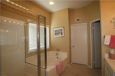 Master Bath with Dual Sinks and Walk-in closet