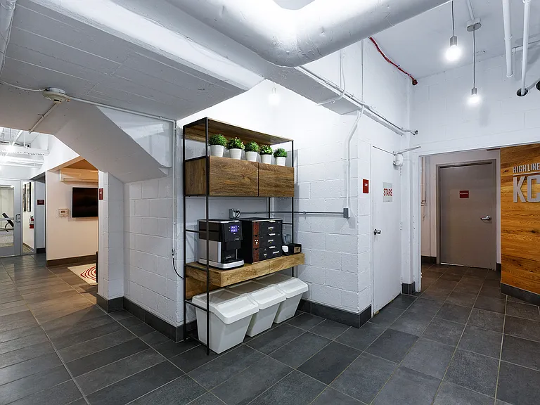 Complimentary coffee bar