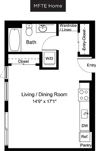 Floor plan S1 - 2 MFTE