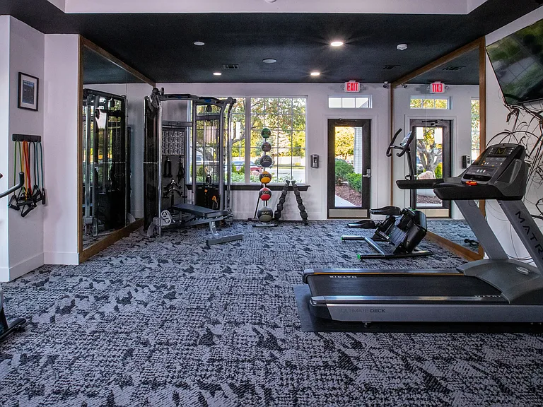 Embrace fitness 24/7 in our on-site gym.
