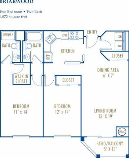 Open layout floorplan