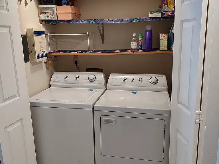Washer and Dryer in their own closet