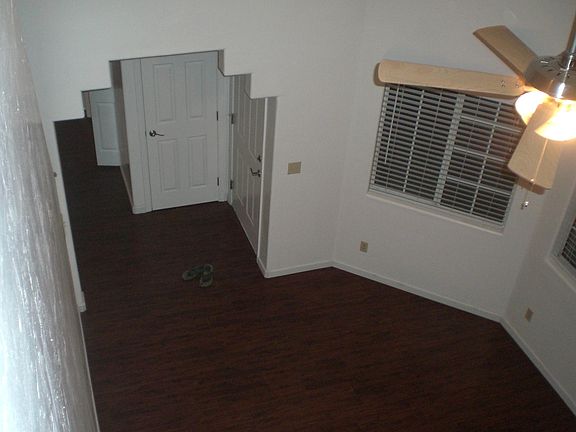 View from loft to front room