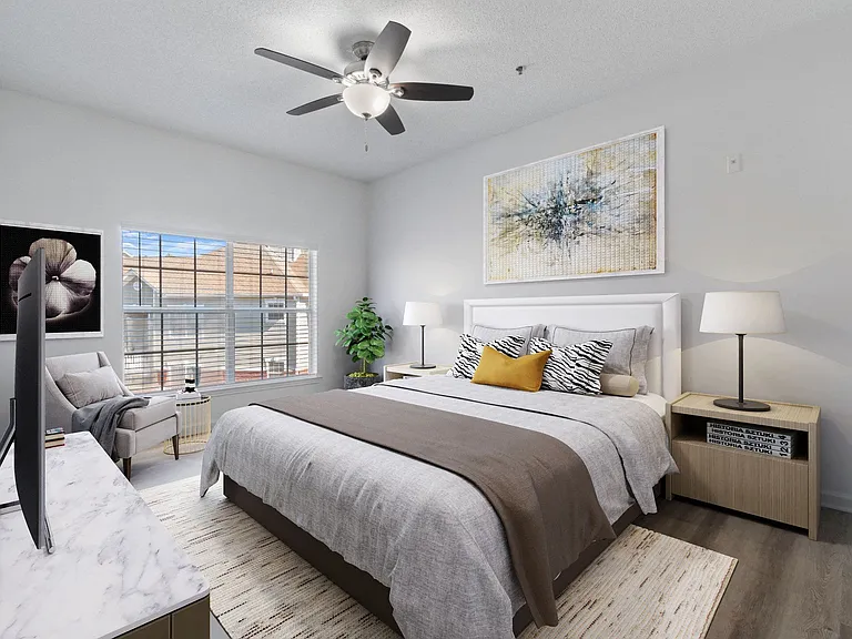 Primary bedrooms have oversized windows
