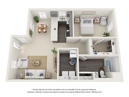Floor plan 1X1