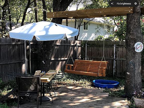 My oasis corner of backyard