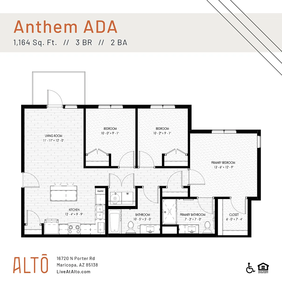 Floor plan Anthem ADA