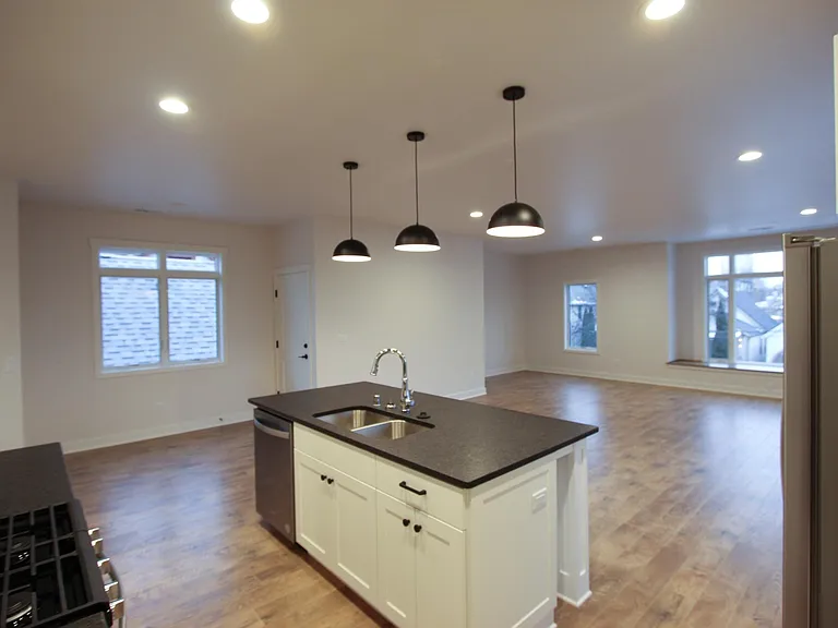 Kitchen and Living Room