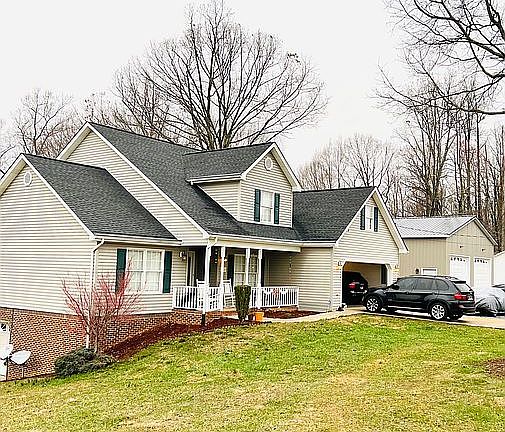 side view w/New Garage built