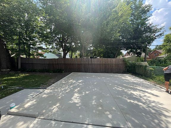 NEW Backyard parking pad, driveway.