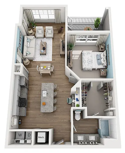 Floor plan 1C