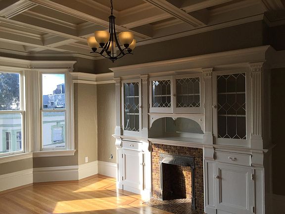 Living room built-in, decorative fireplace