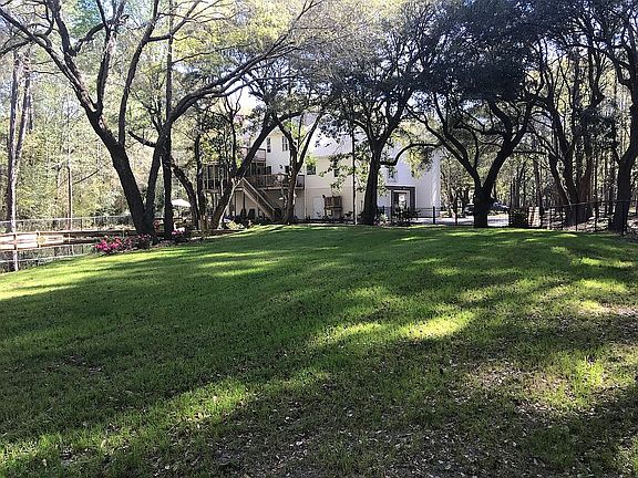 Back view toward house
