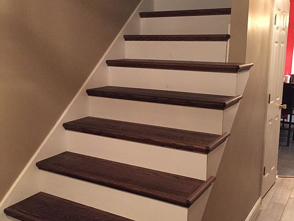 oak tread stairs