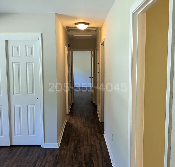 hallway to bedrooms/bathrooms